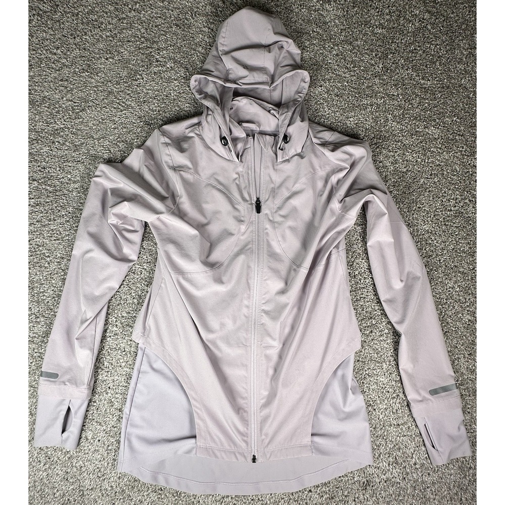 Sweaty Betty Ultra Run Jacket Women's Small Lilac Hooded Reflective Lightweight‎